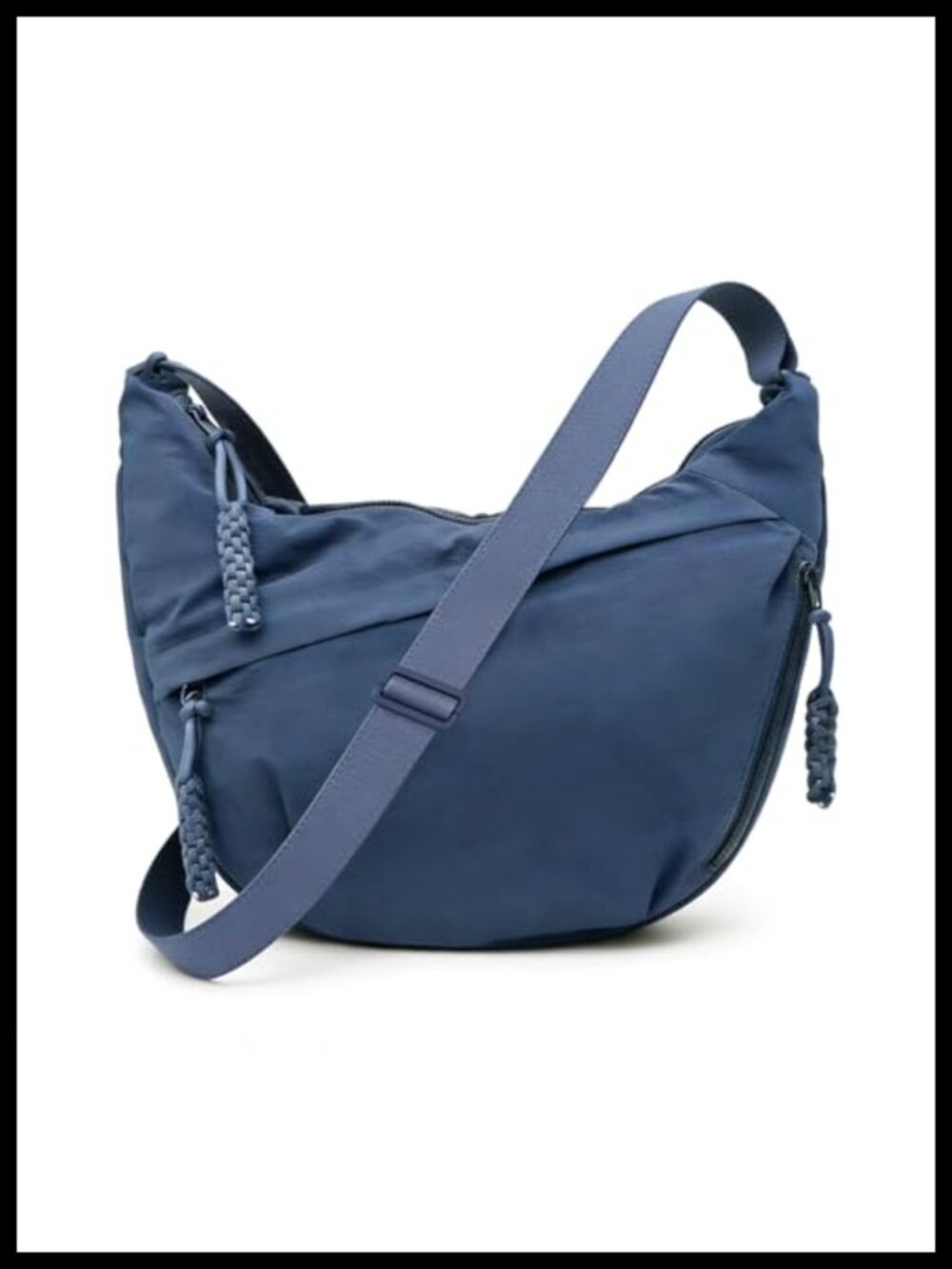 Crescent Crossbody Bag for Women Half Moon Shoulder Purse Nylon Hobo Travel